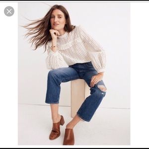 Madewell Classic straight jeans in Jade wash